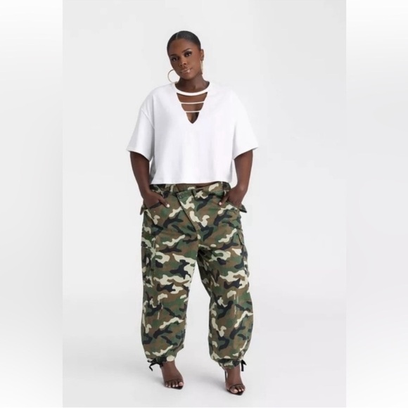 NWT KBB by Kahlana trending “The Cargo jogger” size S and XS Oversized baggy fit - Picture 4 of 4